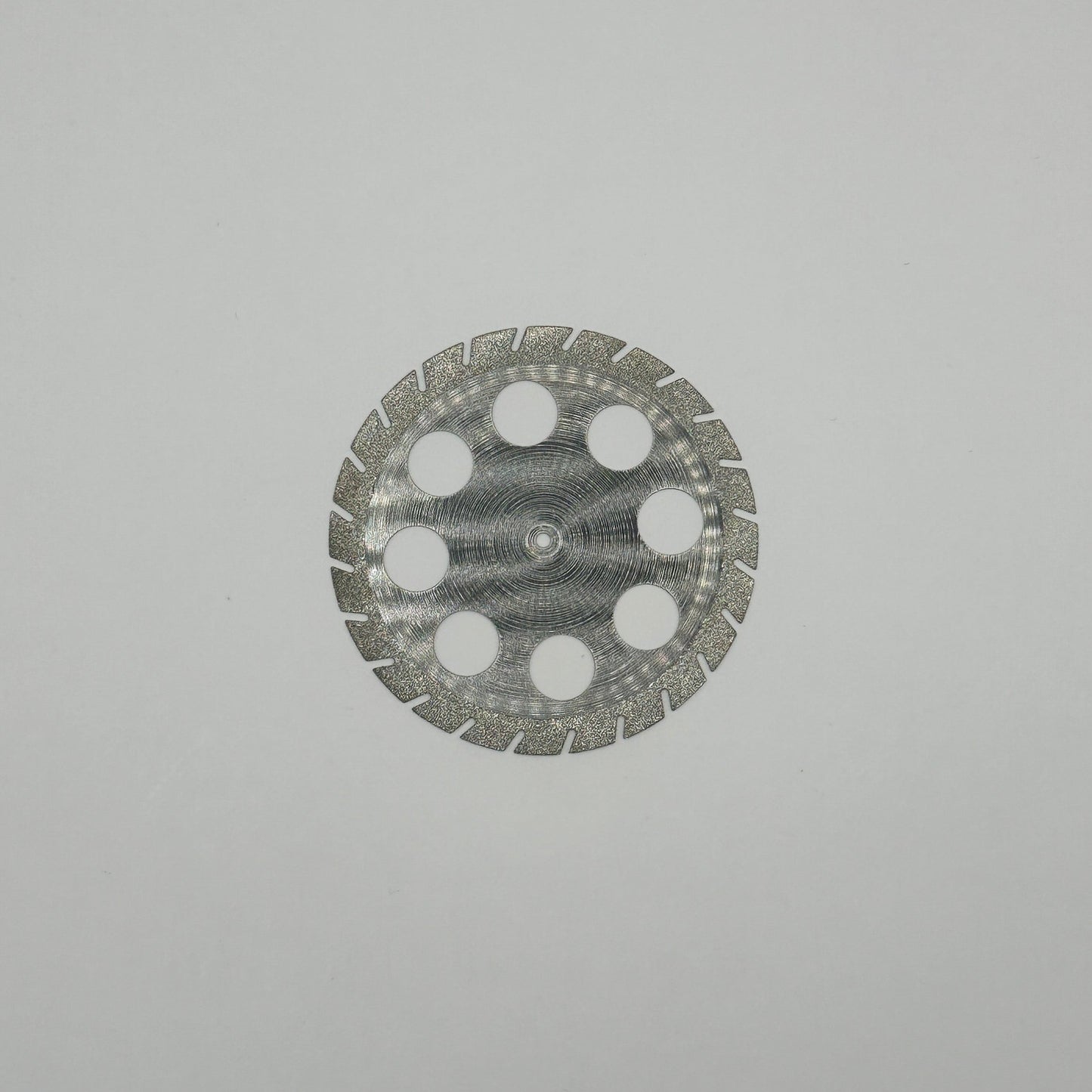 Disc de diamant dentat perforat en angle, recobert a la vora - ⌀ ISO 450 - 0,30 mm - Doble cara - Gra gruixut