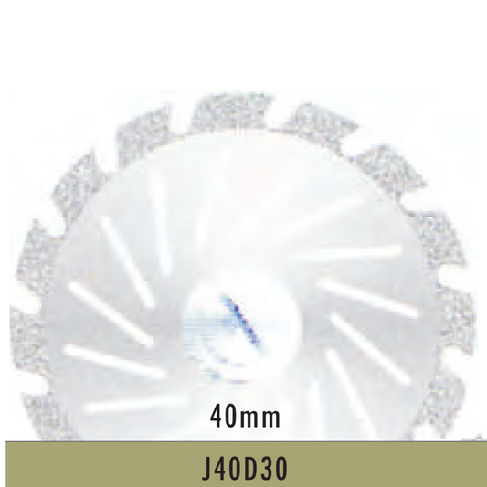 Metior - Disque diamanté sans mandrin - Pièce à main - 1pc - J40D30 - Fraise pour Pièce à Main - Prothésistes dentaires - Pédicures podologues - Chirurgiens dentistes - Étudiants dentaires - Joalliers - Metior