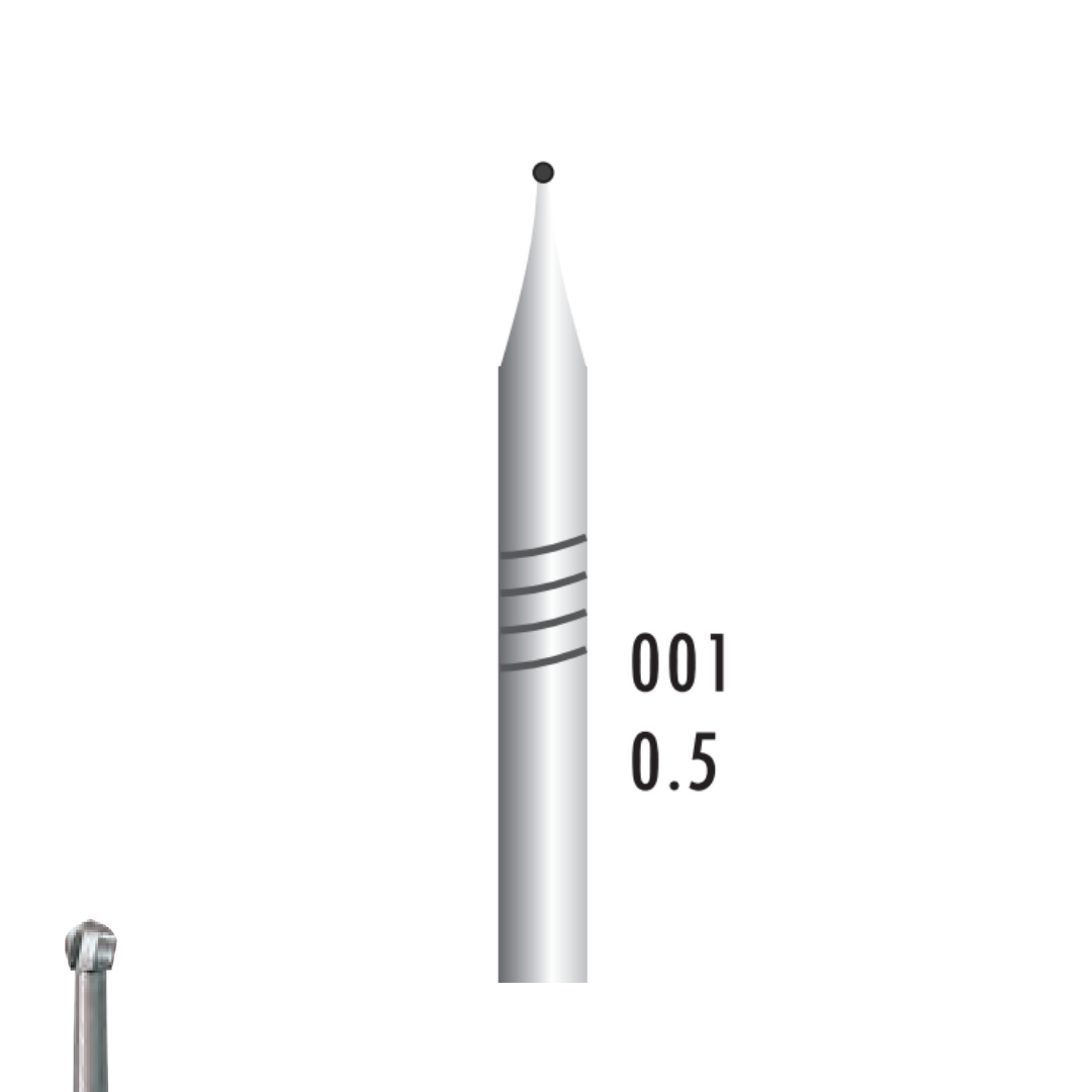 Metior - Fraise carbure de tungstène - Pièce à main - 5pcs - 1005 - Fraise pour Pièce à Main - Prothésistes dentaires - Pédicures podologues - Chirurgiens dentistes - Étudiants dentaires - Joalliers - Metior