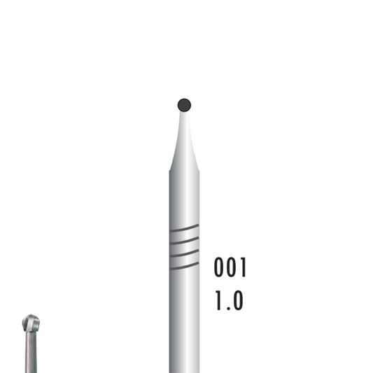 Metior - Fraise carbure de tungstène - Pièce à main - 5pcs - 1010 - Fraise pour Pièce à Main - Prothésistes dentaires - Pédicures podologues - Chirurgiens dentistes - Étudiants dentaires - Joalliers - Metior