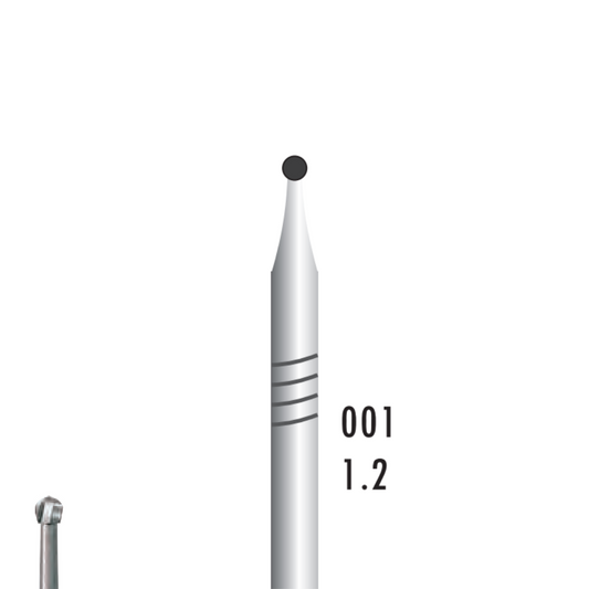 Metior - Fraise carbure de tungstène - Pièce à main - 5pcs - 1012 - Fraise pour Pièce à Main - Prothésistes dentaires - Pédicures podologues - Chirurgiens dentistes - Étudiants dentaires - Joalliers - Metior