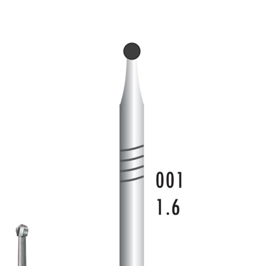 Metior - Fraise carbure de tungstène - Pièce à main - 5pcs - 1016 - Fraise pour Pièce à Main - Prothésistes dentaires - Pédicures podologues - Chirurgiens dentistes - Étudiants dentaires - Joalliers - Metior