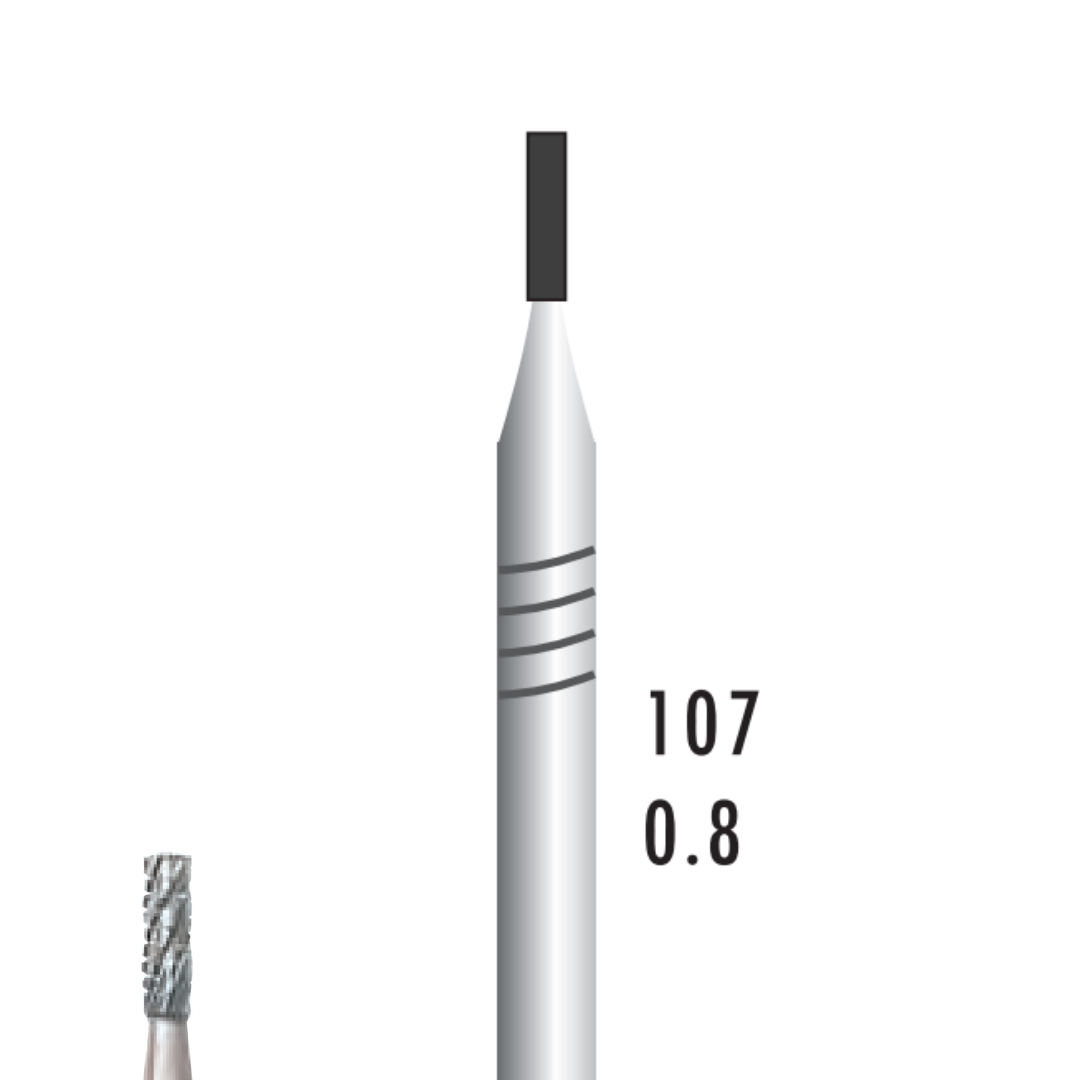 Metior - Fraise carbure de tungstène - Pièce à main - 5pcs - 31008 - Fraise pour Pièce à Main - Prothésistes dentaires - Pédicures podologues - Chirurgiens dentistes - Étudiants dentaires - Joalliers - Metior