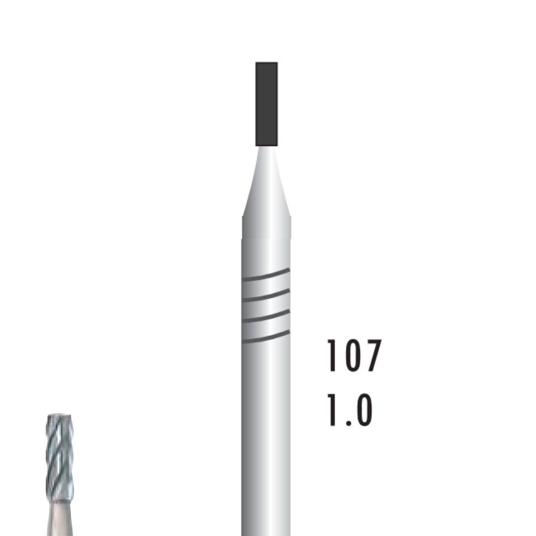 Metior - Fraise carbure de tungstène - Pièce à main - 5pcs - 21010 - Fraise pour Pièce à Main - Prothésistes dentaires - Pédicures podologues - Chirurgiens dentistes - Étudiants dentaires - Joalliers - Metior