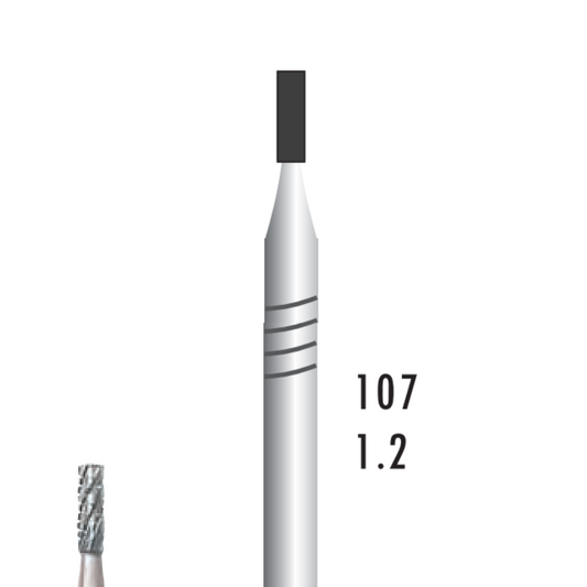 Metior - Fraise carbure de tungstène - Pièce à main - 5pcs - 31012 - Fraise pour Pièce à Main - Prothésistes dentaires - Pédicures podologues - Chirurgiens dentistes - Étudiants dentaires - Joalliers - Metior