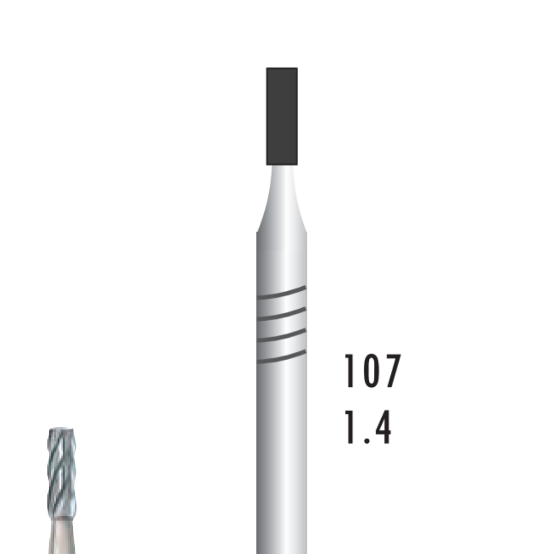 Metior - Fraise carbure de tungstène - Pièce à main - 5pcs - 21014 - Fraise pour Pièce à Main - Prothésistes dentaires - Pédicures podologues - Chirurgiens dentistes - Étudiants dentaires - Joalliers - Metior