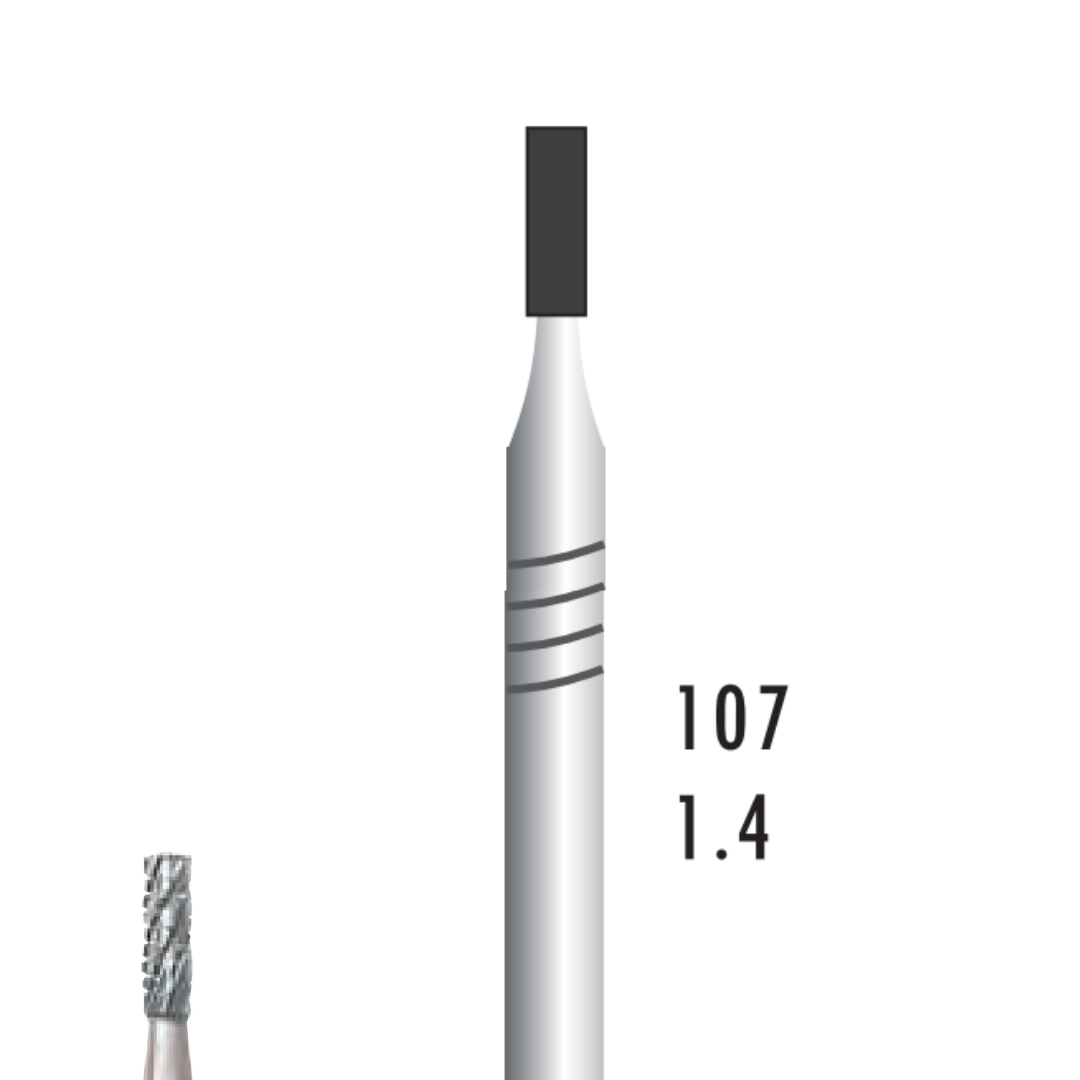 Metior - Fraise carbure de tungstène - Pièce à main - 5pcs - 31014 - Fraise pour Pièce à Main - Prothésistes dentaires - Pédicures podologues - Chirurgiens dentistes - Étudiants dentaires - Joalliers - Metior