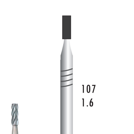 Metior - Fraise carbure de tungstène - Pièce à main - 5pcs - 21016 - Fraise pour Pièce à Main - Prothésistes dentaires - Pédicures podologues - Chirurgiens dentistes - Étudiants dentaires - Joalliers - Metior