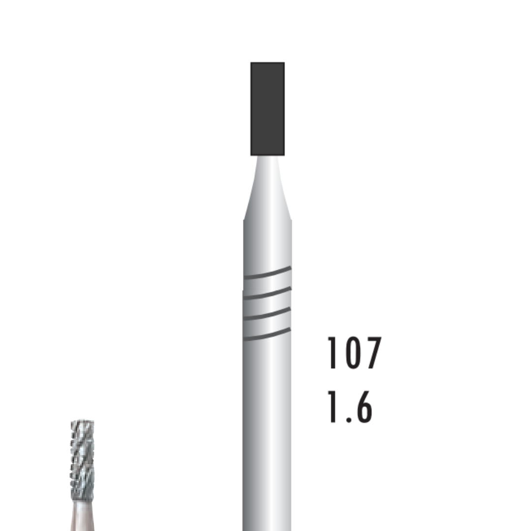 Metior - Fraise carbure de tungstène - Pièce à main - 5pcs - 31016 - Fraise pour Pièce à Main - Prothésistes dentaires - Pédicures podologues - Chirurgiens dentistes - Étudiants dentaires - Joalliers - Metior