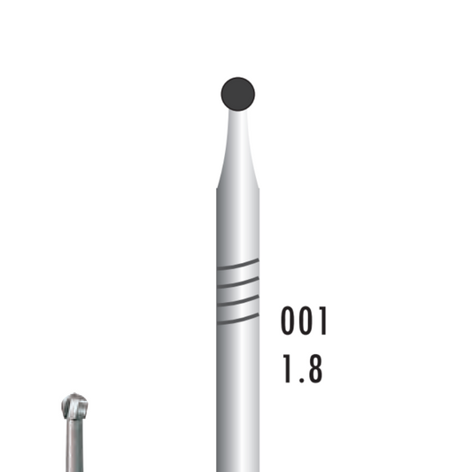 Metior - Fraise carbure de tungstène - Pièce à main - 5pcs - 1018 - Fraise pour Pièce à Main - Prothésistes dentaires - Pédicures podologues - Chirurgiens dentistes - Étudiants dentaires - Joalliers - Metior