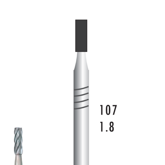 Metior - Fraise carbure de tungstène - Pièce à main - 5pcs - 21018 - Fraise pour Pièce à Main - Prothésistes dentaires - Pédicures podologues - Chirurgiens dentistes - Étudiants dentaires - Joalliers - Metior