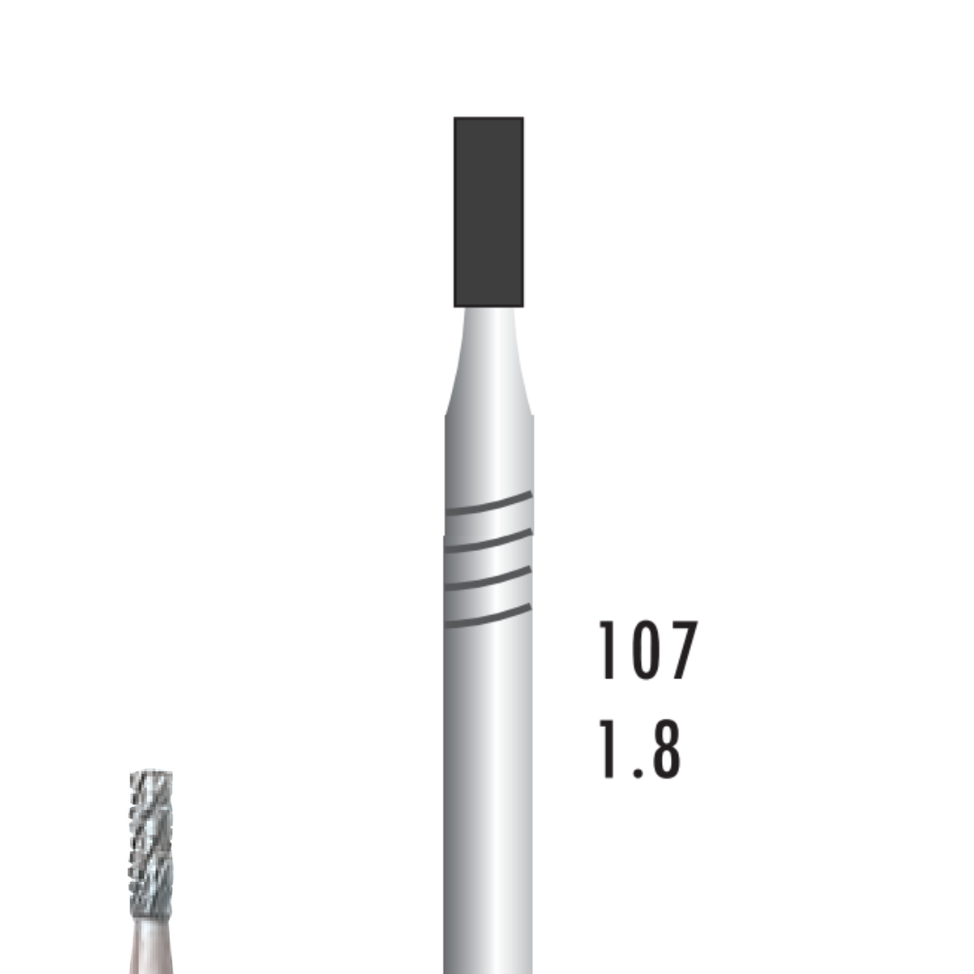 Metior - Fraise carbure de tungstène - Pièce à main - 5pcs - 31018 - Fraise pour Pièce à Main - Prothésistes dentaires - Pédicures podologues - Chirurgiens dentistes - Étudiants dentaires - Joalliers - Metior