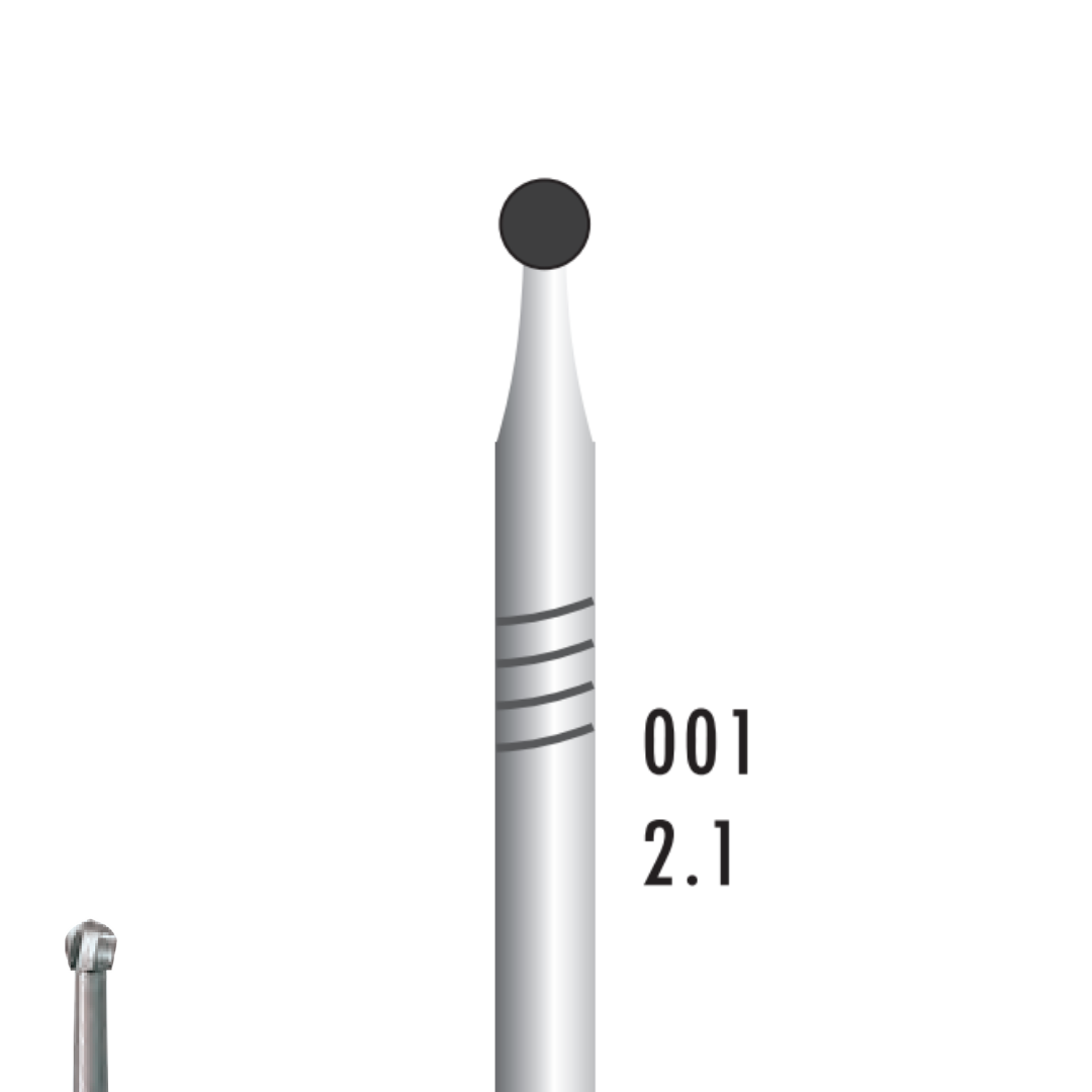 Metior - Fraise carbure de tungstène - Pièce à main - 5pcs - 1021 - Fraise pour Pièce à Main - Prothésistes dentaires - Pédicures podologues - Chirurgiens dentistes - Étudiants dentaires - Joalliers - Metior