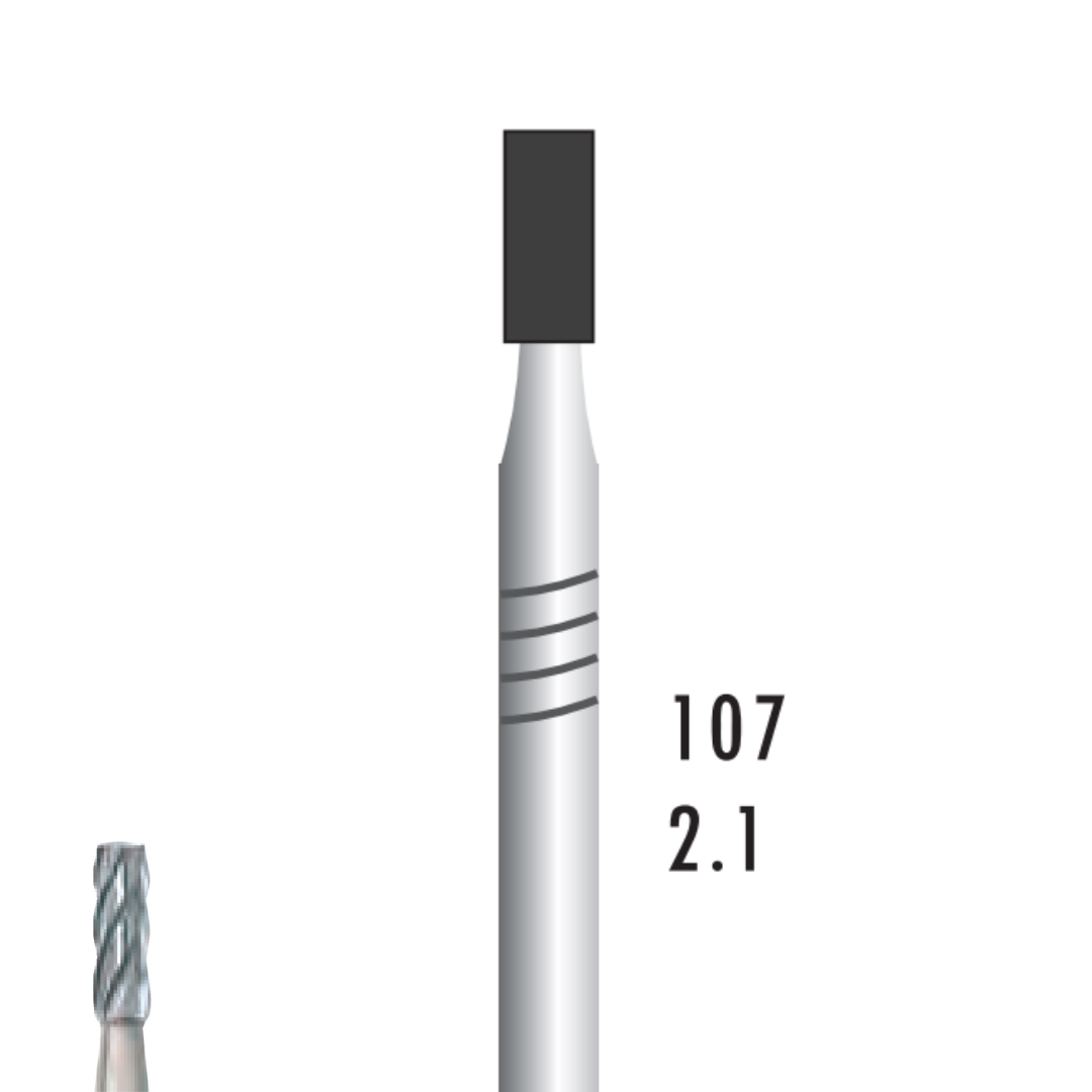 Metior - Fraise carbure de tungstène - Pièce à main - 5pcs - 21021 - Fraise pour Pièce à Main - Prothésistes dentaires - Pédicures podologues - Chirurgiens dentistes - Étudiants dentaires - Joalliers - Metior