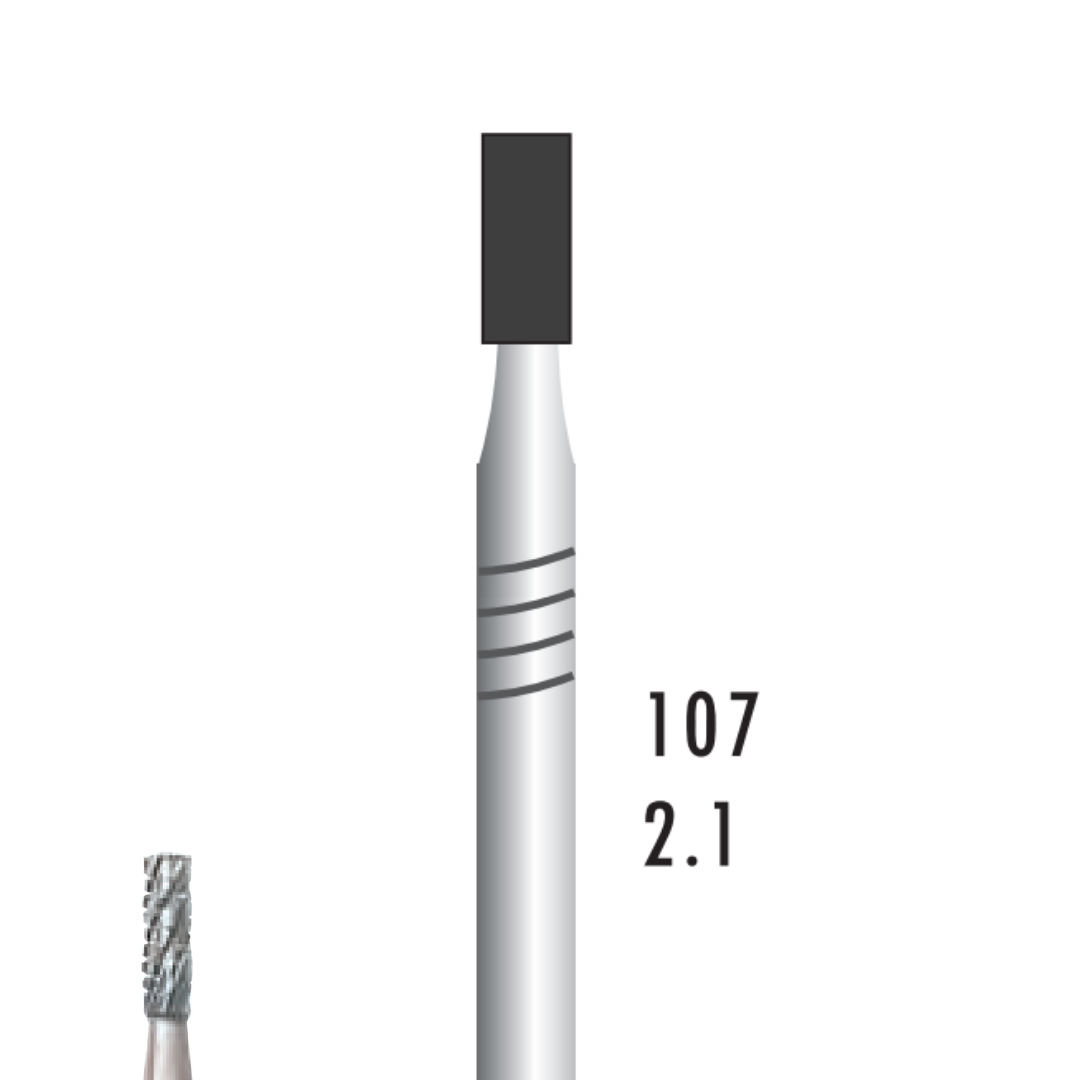 Metior - Fraise carbure de tungstène - Pièce à main - 5pcs - 31021 - Fraise pour Pièce à Main - Prothésistes dentaires - Pédicures podologues - Chirurgiens dentistes - Étudiants dentaires - Joalliers - Metior