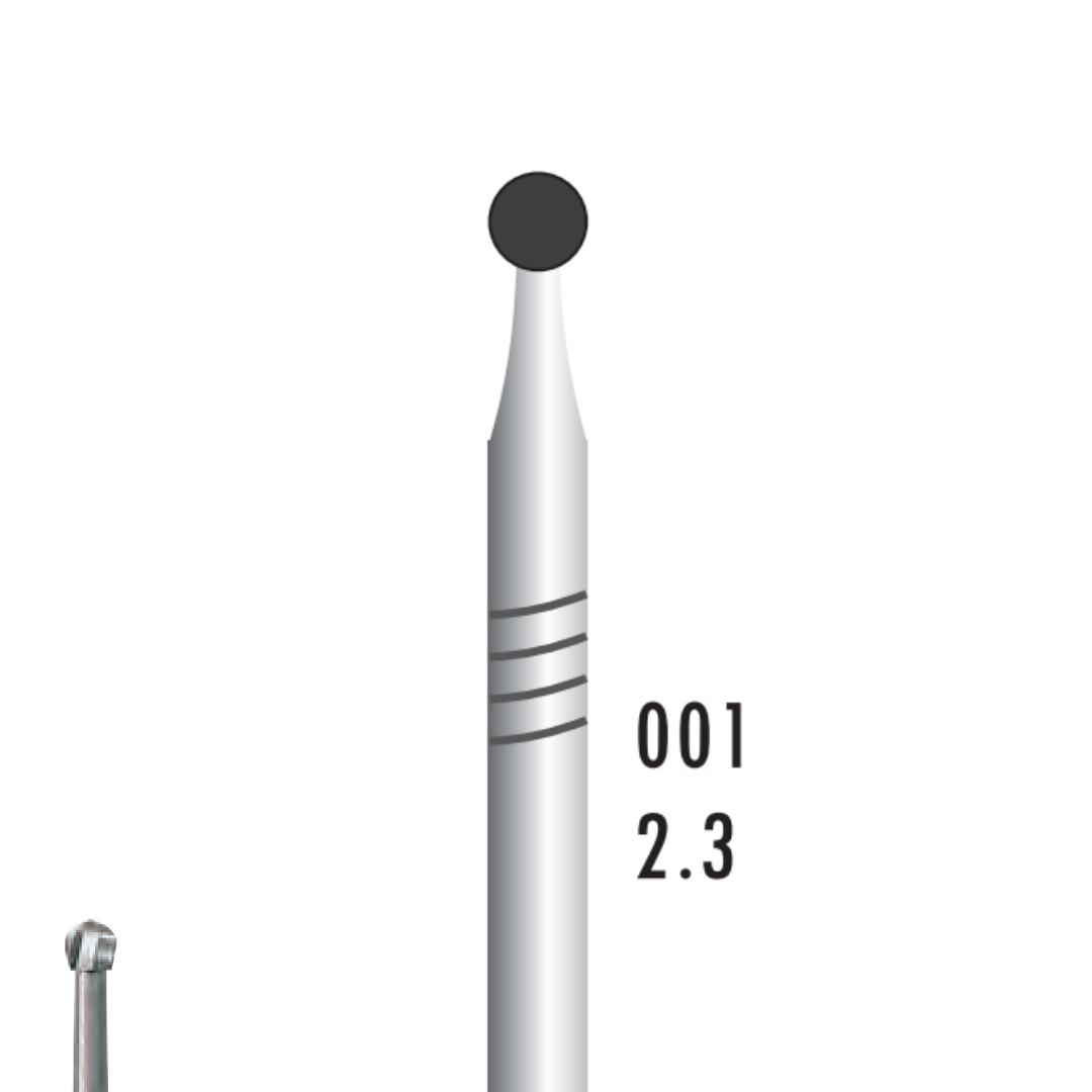 Metior - Fraise carbure de tungstène - Pièce à main - 5pcs - 1023 - Fraise pour Pièce à Main - Prothésistes dentaires - Pédicures podologues - Chirurgiens dentistes - Étudiants dentaires - Joalliers - Metior