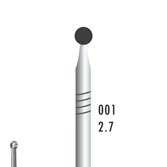 Metior - Fraise carbure de tungstène - Pièce à main - 5pcs - 1027 - Fraise pour Pièce à Main - Prothésistes dentaires - Pédicures podologues - Chirurgiens dentistes - Étudiants dentaires - Joalliers - Metior