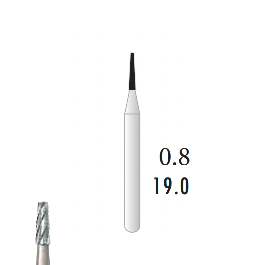 Metior - Fraise carbure de tungstène - Turbine - 5pcs - FG 698 - Fraise pour Turbine - Prothésistes dentaires - Pédicures podologues - Chirurgiens dentistes - Étudiants dentaires - Joalliers - Metior