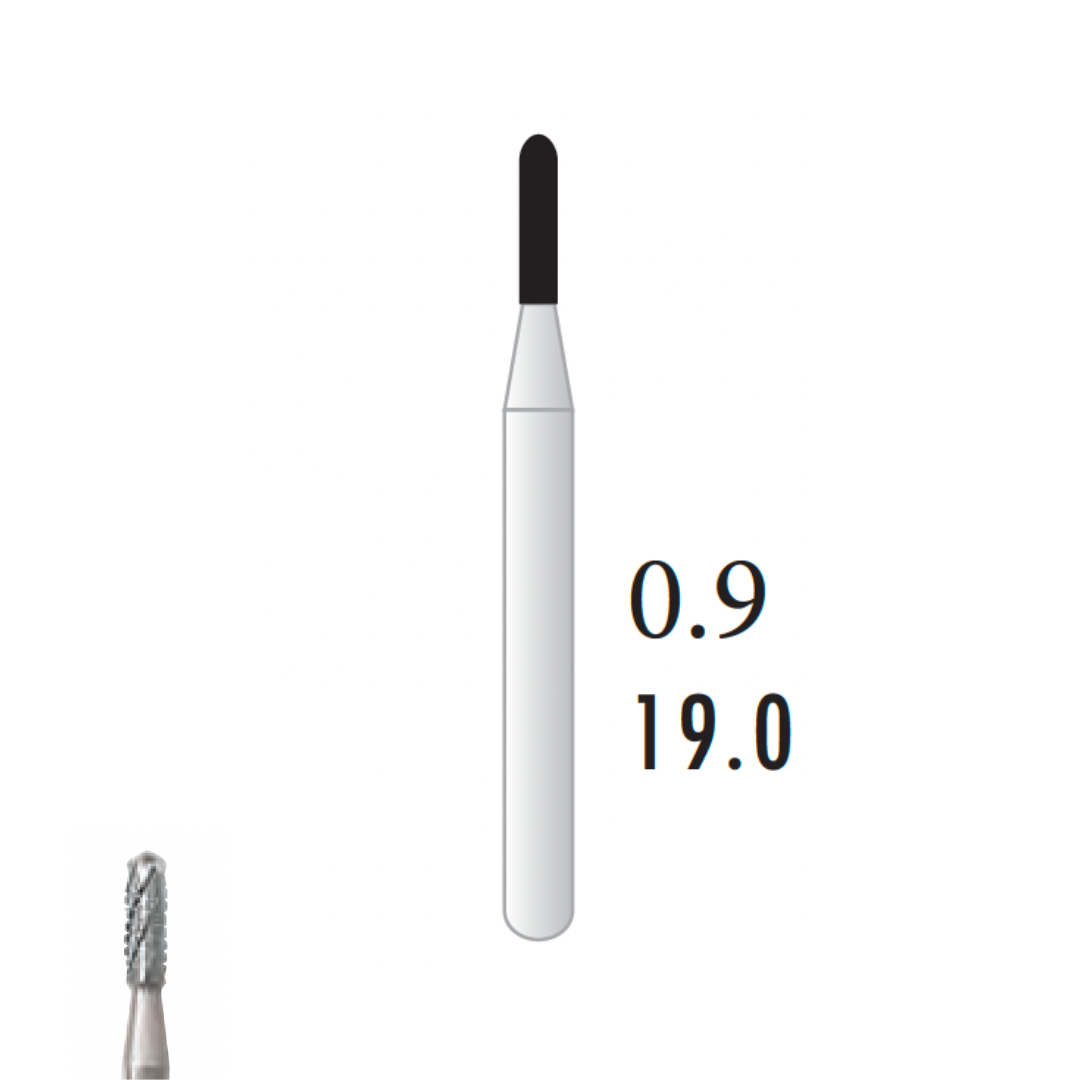 Metior - Fraise carbure de tungstène - Turbine - 5pcs - FG 1556 - Fraise pour Turbine - Prothésistes dentaires - Pédicures podologues - Chirurgiens dentistes - Étudiants dentaires - Joalliers - Metior