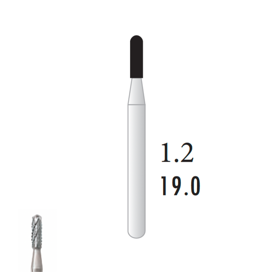 Metior - Fraise carbure de tungstène - Turbine - 5pcs - FG 1558 - Fraise pour Turbine - Prothésistes dentaires - Pédicures podologues - Chirurgiens dentistes - Étudiants dentaires - Joalliers - Metior