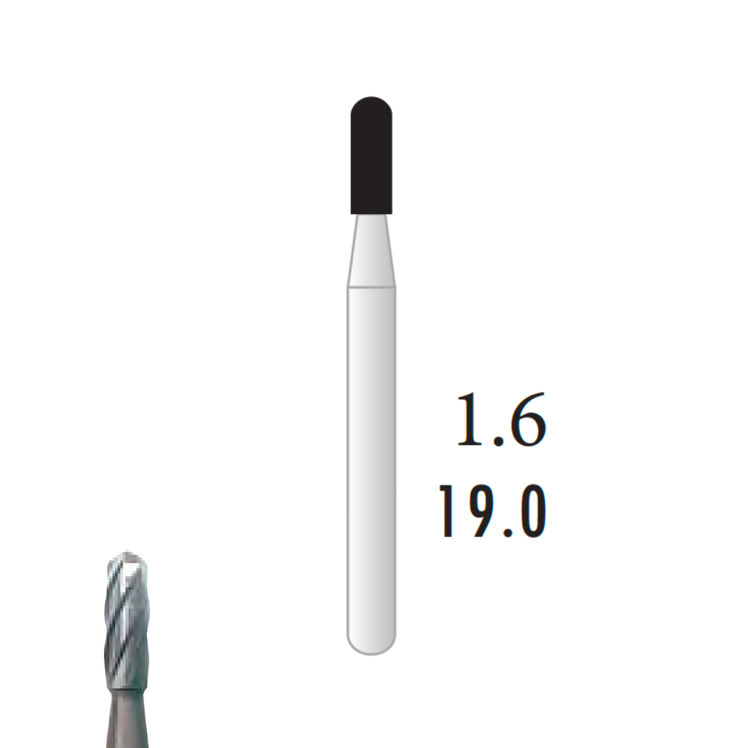 Metior - Fraise carbure de tungstène - Turbine - 5pcs - FG 1160 - Fraise pour Turbine - Prothésistes dentaires - Pédicures podologues - Chirurgiens dentistes - Étudiants dentaires - Joalliers - Metior