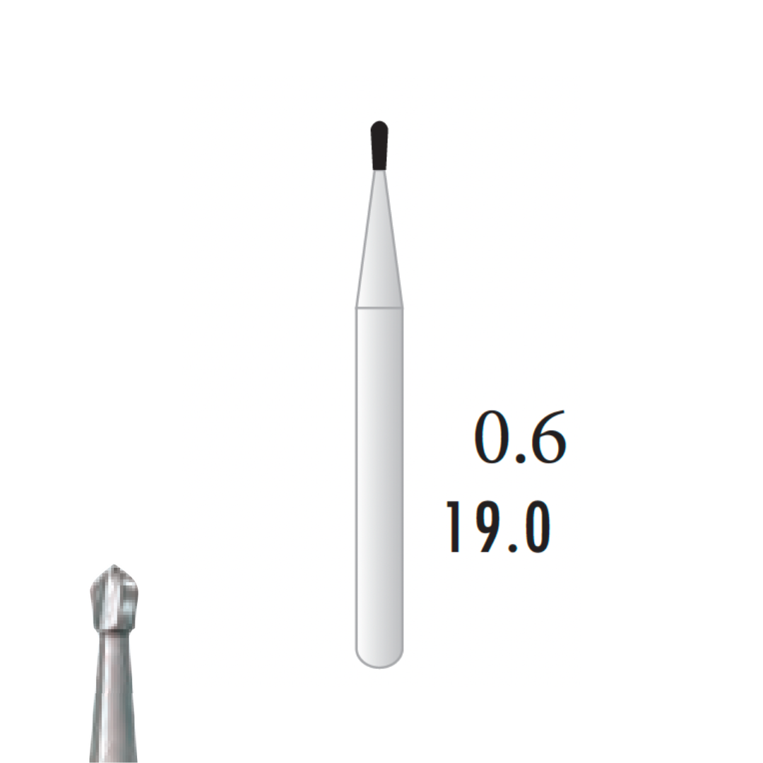 Metior - Fraise carbure de tungstène - Turbine - 5pcs - FG 329 - Fraise pour Turbine - Prothésistes dentaires - Pédicures podologues - Chirurgiens dentistes - Étudiants dentaires - Joalliers - Metior