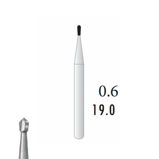 Metior - Fraise carbure de tungstène - Turbine - 5pcs - FG 329 - Fraise pour Turbine - Prothésistes dentaires - Pédicures podologues - Chirurgiens dentistes - Étudiants dentaires - Joalliers - Metior