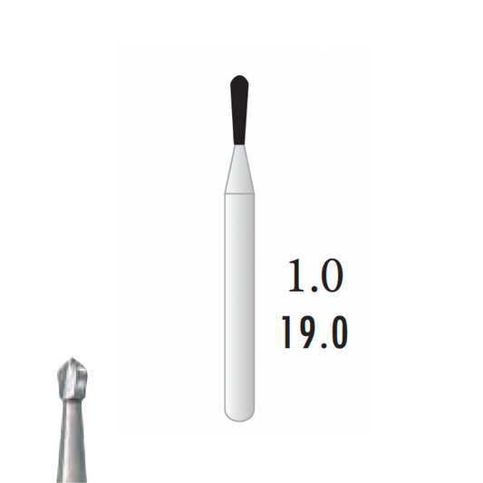 Metior - Fraise carbure de tungstène - Turbine - 5pcs - FG 331 L - Fraise pour Turbine - Prothésistes dentaires - Pédicures podologues - Chirurgiens dentistes - Étudiants dentaires - Joalliers - Metior