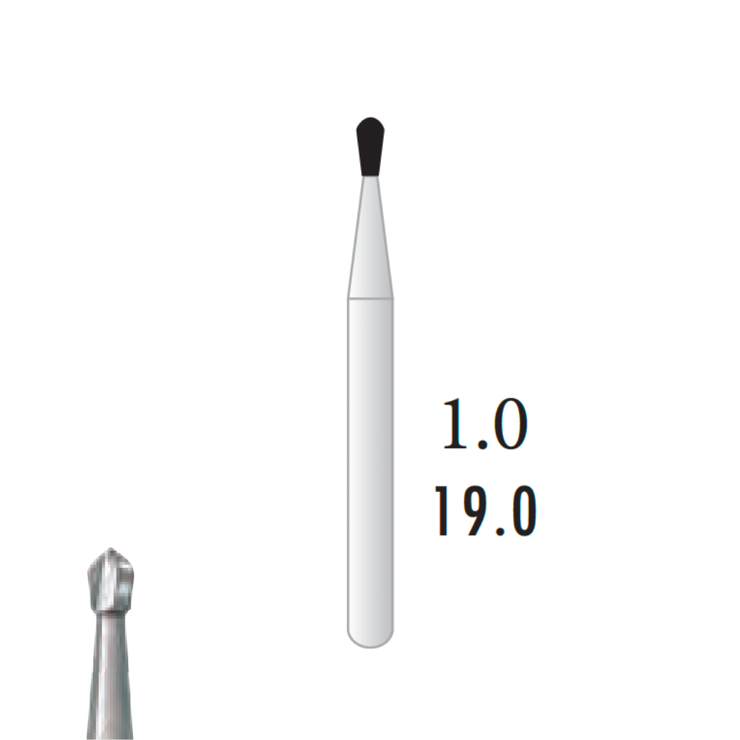 Metior - Fraise carbure de tungstène - Turbine - 5pcs - FG 331 - Fraise pour Turbine - Prothésistes dentaires - Pédicures podologues - Chirurgiens dentistes - Étudiants dentaires - Joalliers - Metior