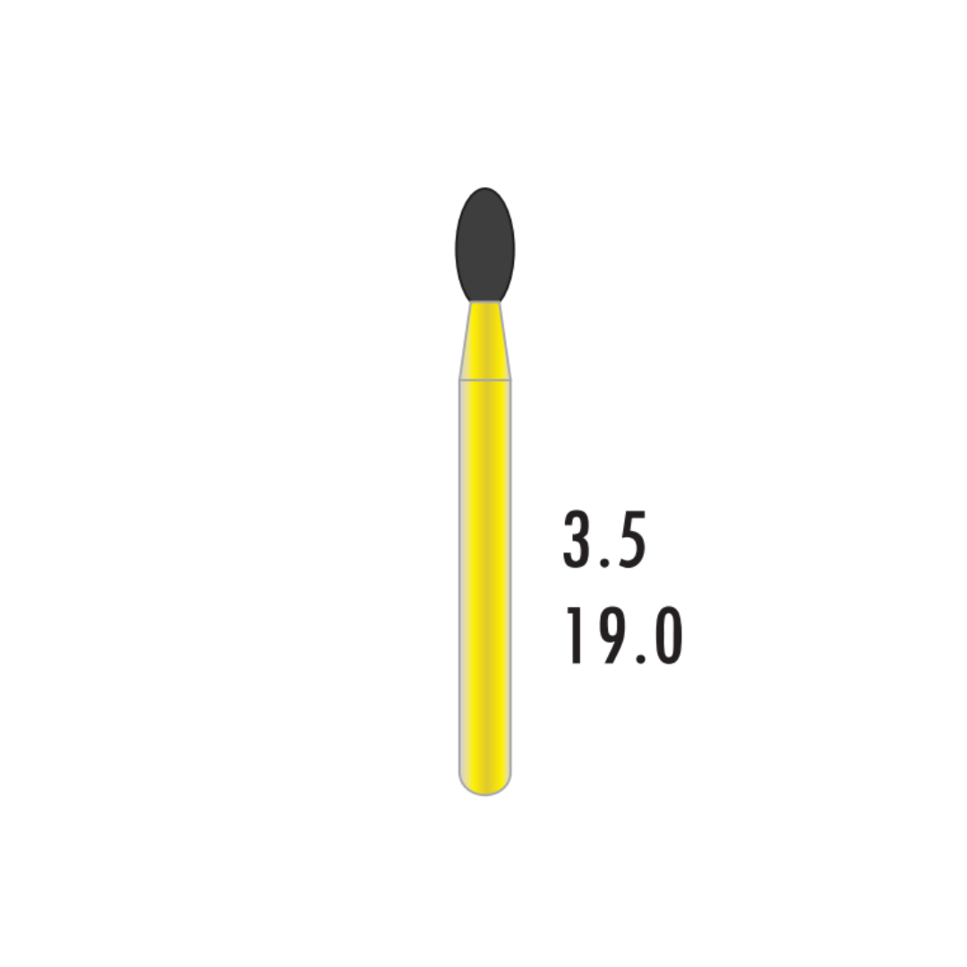 Metior - Fraise 8 à 12 lames - Turbine - 5pcs - 7406 - Fraise pour Turbine - Prothésistes dentaires - Pédicures podologues - Chirurgiens dentistes - Étudiants dentaires - Joalliers - Metior