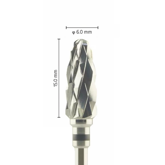 Metior - Fraise carbure de tungstène - Pièce à main - 1pc - 5000603 - Fraise pour Pièce à Main - Prothésistes dentaires - Pédicures podologues - Chirurgiens dentistes - Étudiants dentaires - Joalliers - Metior