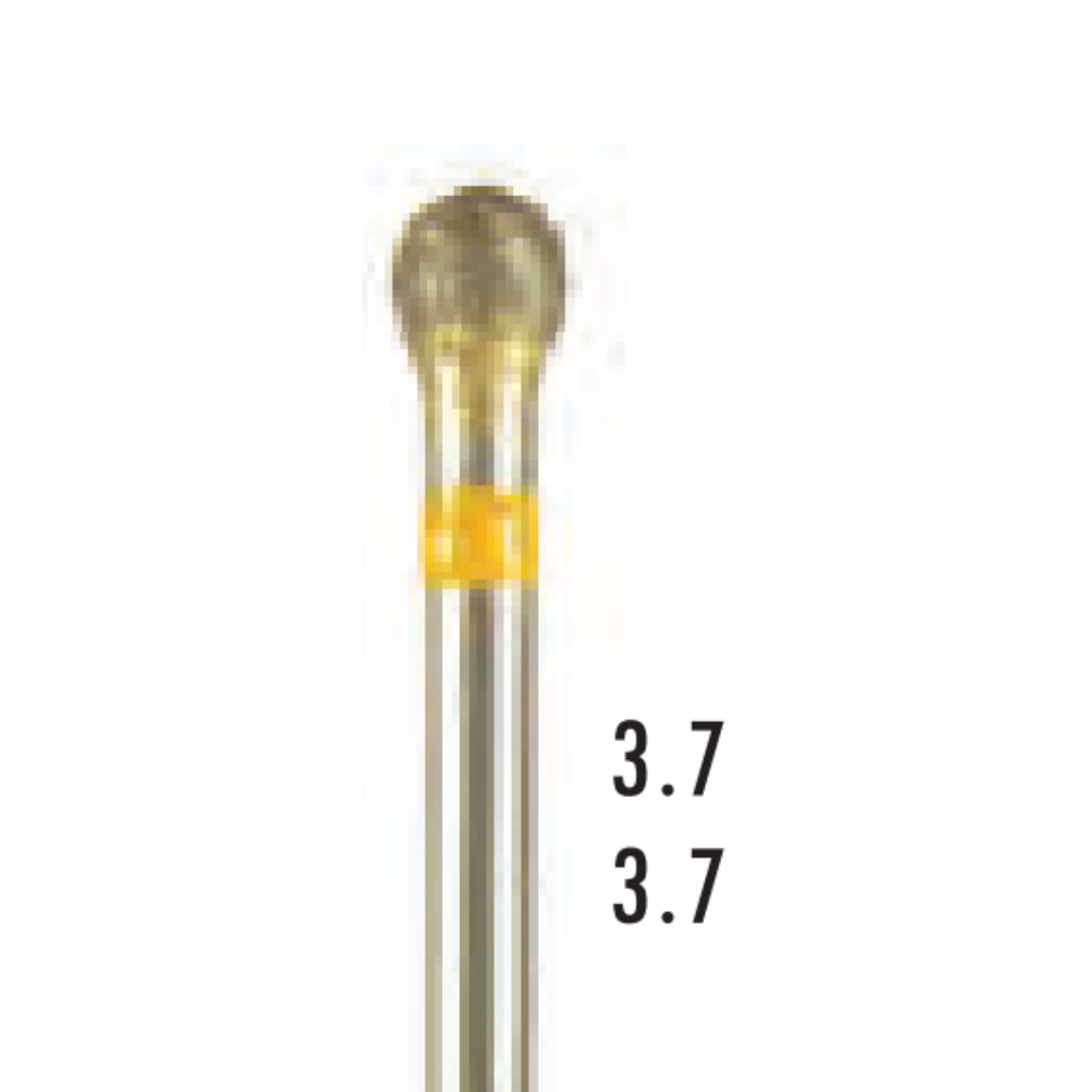 Metior - Fraise diamant dans la masse - Pièce à main - 1pc - D037EF - Fraise pour Pièce à Main - Prothésistes dentaires - Pédicures podologues - Chirurgiens dentistes - Étudiants dentaires - Joalliers - Metior