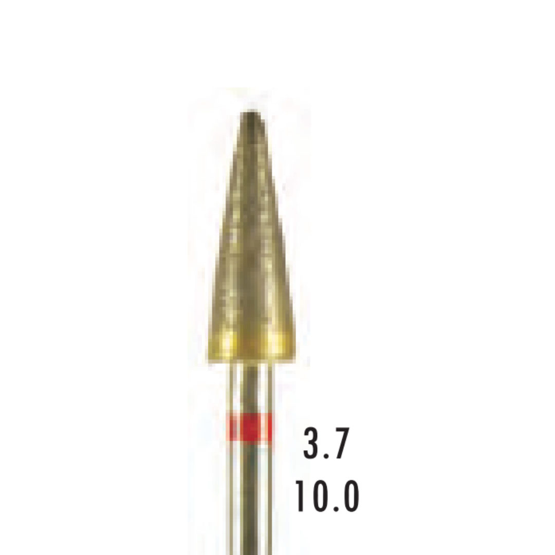 Metior - Fraise diamant dans la masse - Pièce à main - 1pc - M037F - Fraise pour Pièce à Main - Prothésistes dentaires - Pédicures podologues - Chirurgiens dentistes - Étudiants dentaires - Joalliers - Metior