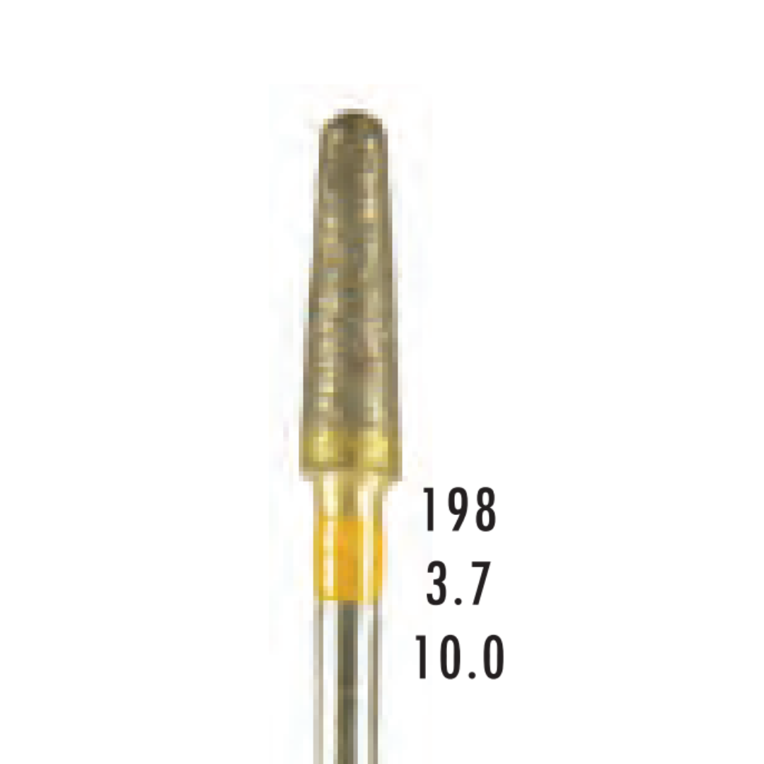 Metior - Fraise diamant dans la masse - Pièce à main - 1pc - L037EF - Fraise pour Pièce à Main - Prothésistes dentaires - Pédicures podologues - Chirurgiens dentistes - Étudiants dentaires - Joalliers - Metior