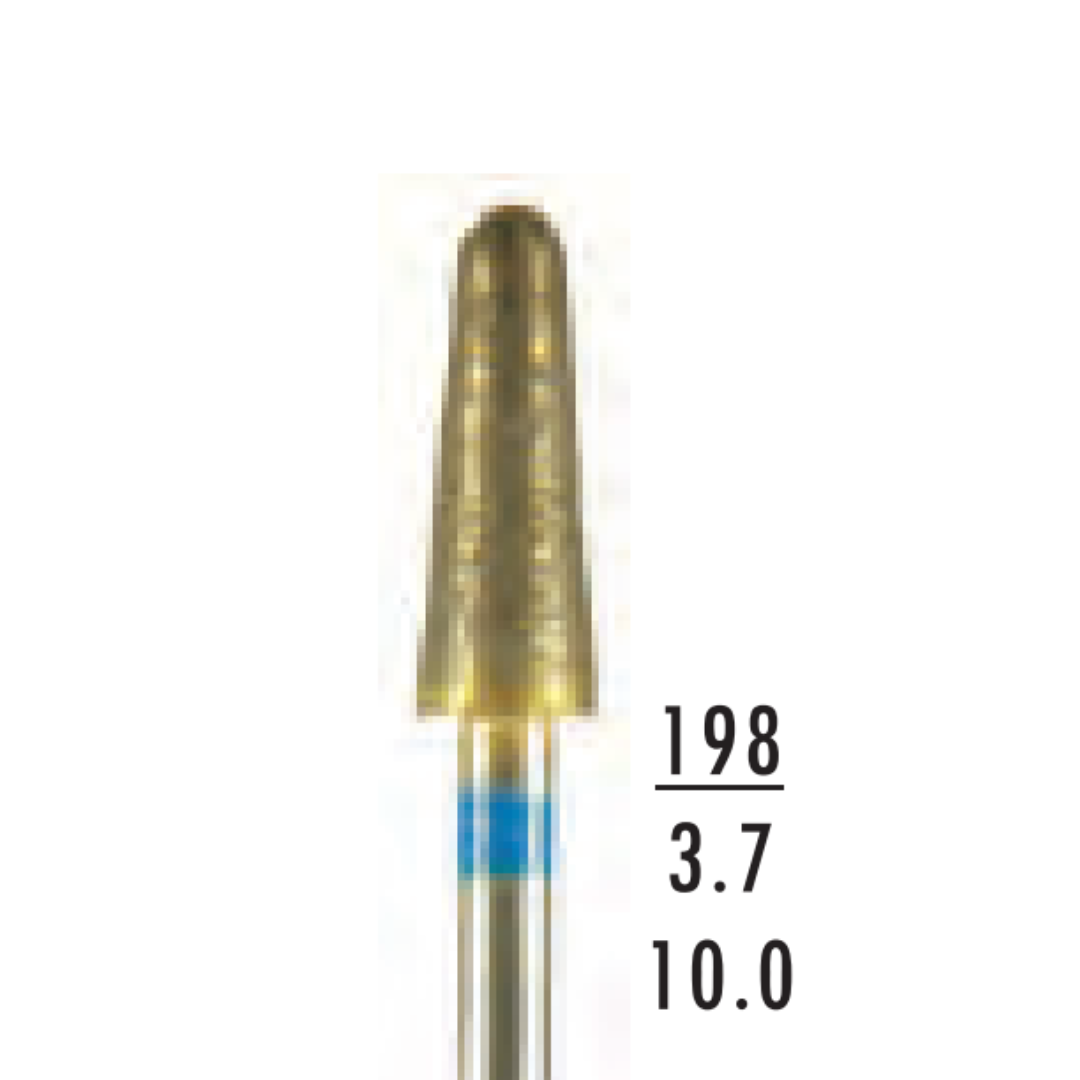 Metior - Fraise diamant dans la masse - Pièce à main - 1pc - L037 - Fraise pour Pièce à Main - Prothésistes dentaires - Pédicures podologues - Chirurgiens dentistes - Étudiants dentaires - Joalliers - Metior