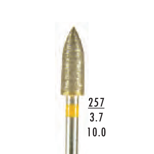 Metior - Fraise diamant dans la masse - Pièce à main - 1pc - G037EF - Fraise pour Pièce à Main - Prothésistes dentaires - Pédicures podologues - Chirurgiens dentistes - Étudiants dentaires - Joalliers - Metior