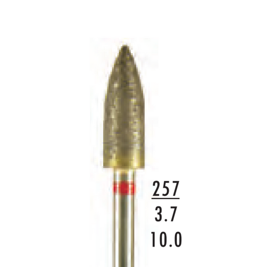 Metior - Fraise diamant dans la masse - Pièce à main - 1pc - G037F - Fraise pour Pièce à Main - Prothésistes dentaires - Pédicures podologues - Chirurgiens dentistes - Étudiants dentaires - Joalliers - Metior