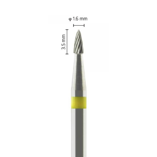 Metior - Fraise carbure de tungstène - Pièce à main - 1pc - 5000707 - Fraise pour Pièce à Main - Prothésistes dentaires - Pédicures podologues - Chirurgiens dentistes - Étudiants dentaires - Joalliers - Metior